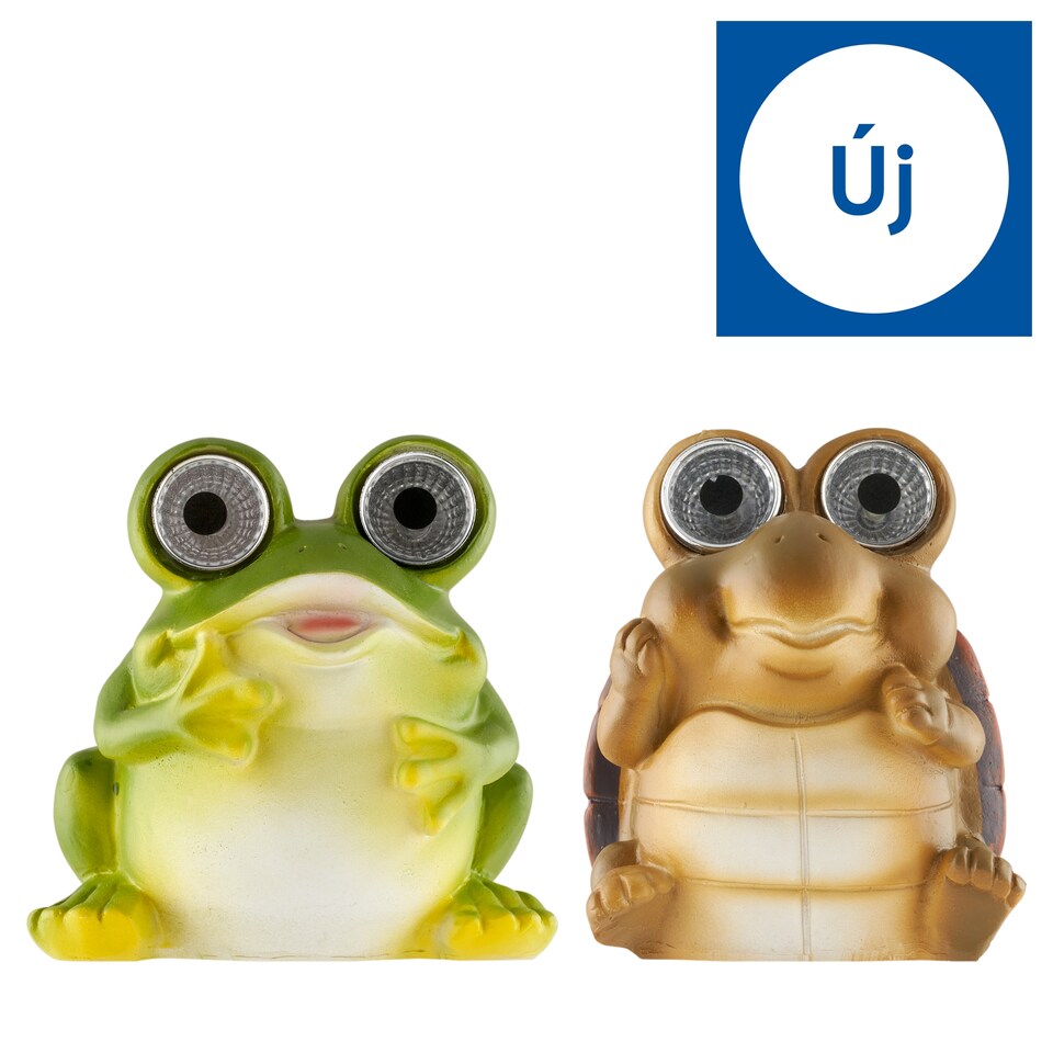 Többféle napelemes állatfigura 12 cm