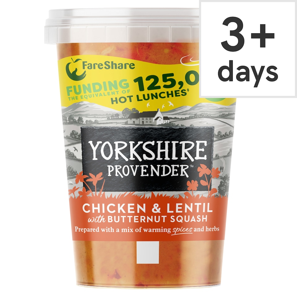 Yorkshire Provender Chicken & Lentil Soup With B/Squash 560G