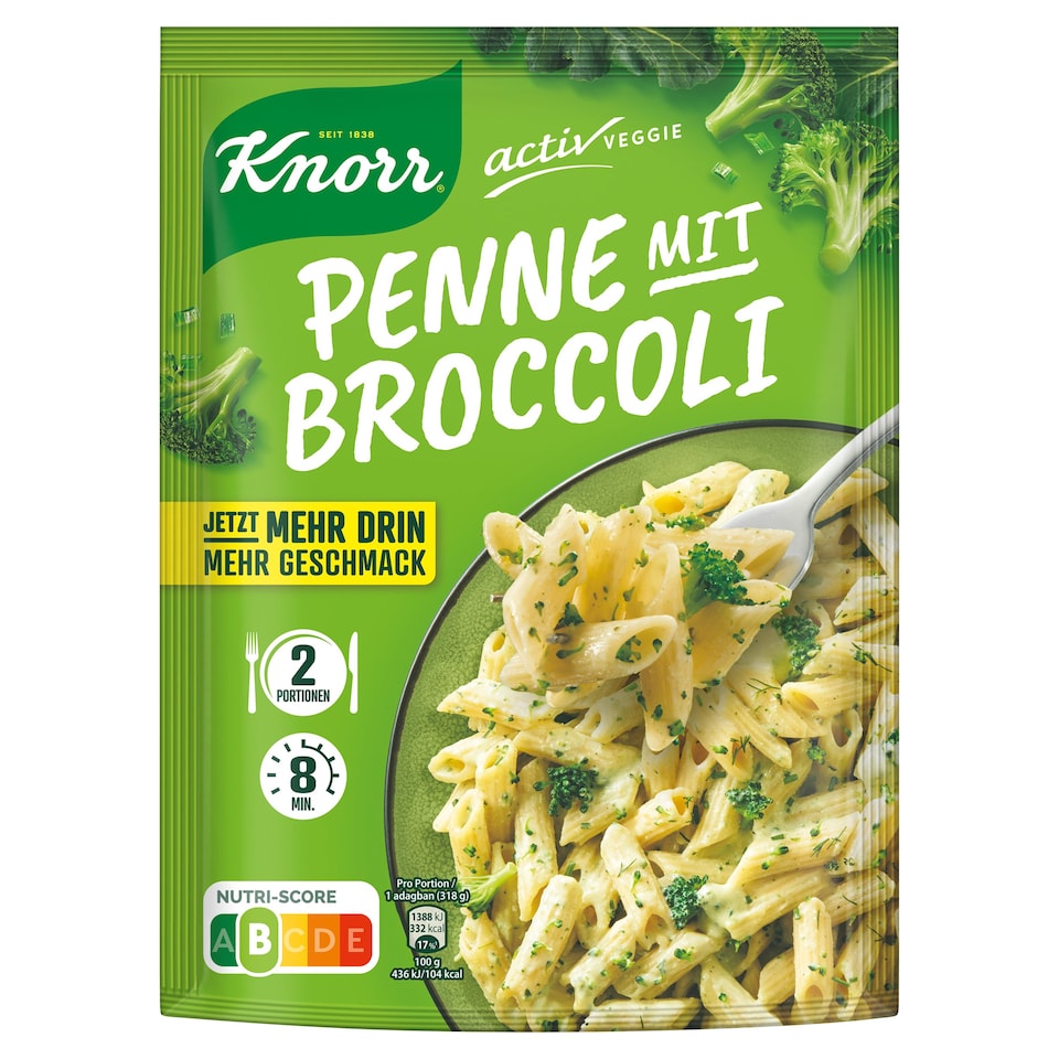 Knorr tészta brokkolis szószban 162 g