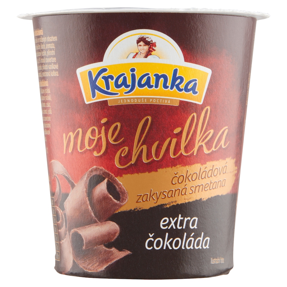 Obrázek 1 pro produkt Krajanka Moje chvilka Čokoládová zakysaná smetana 130g