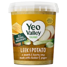 Yeo Valley Organic Leek Potato Cheddar Soup 400G