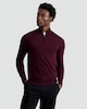 image 1 of F&F Pure Merino Wool High Neck Jumper in Burgundy