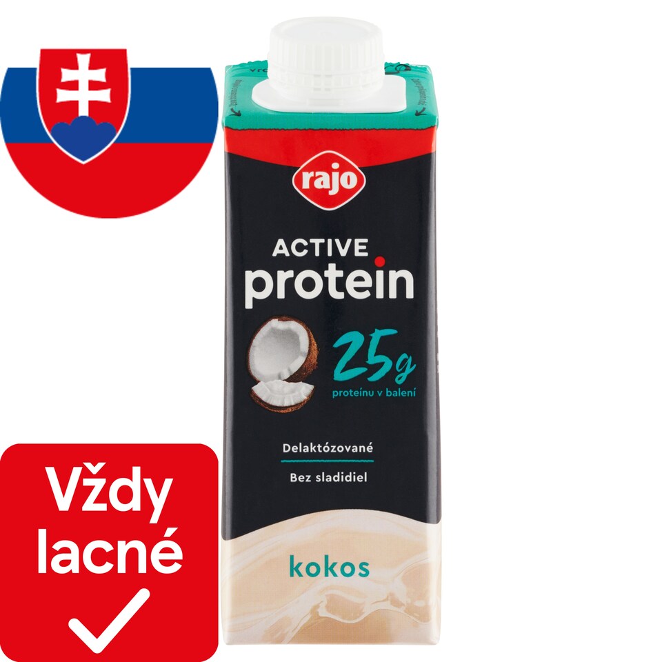 obrázok 1 z Rajo Active Protein Kokos 250 ml