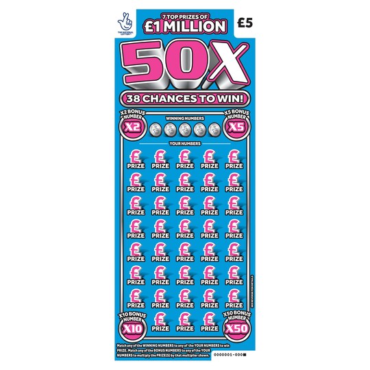 50X Scratchcard Tesco Groceries