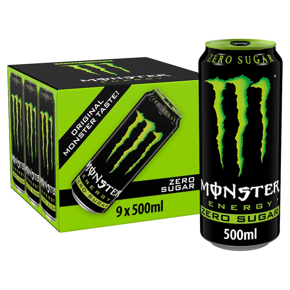 image 1 of Monster Energy Zero Sugar 9x500ml