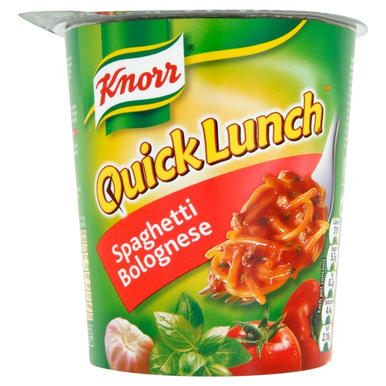 Knorr Q Lunch Spaghetti Bolognese 80G Tesco Groceries