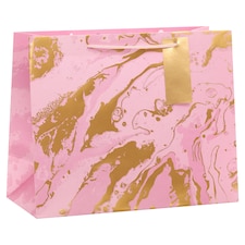 Tesco Pink Marble Large Bag