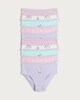 image 1 of F&F Girls 10-Pack Pure Cotton Unicorn Print Briefs in Multi