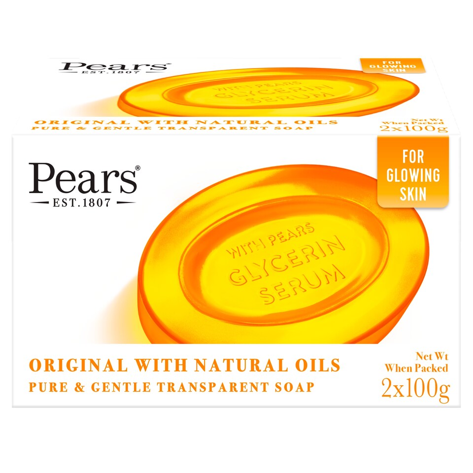 image 1 of Pears Amber Bar Soap 2X100g