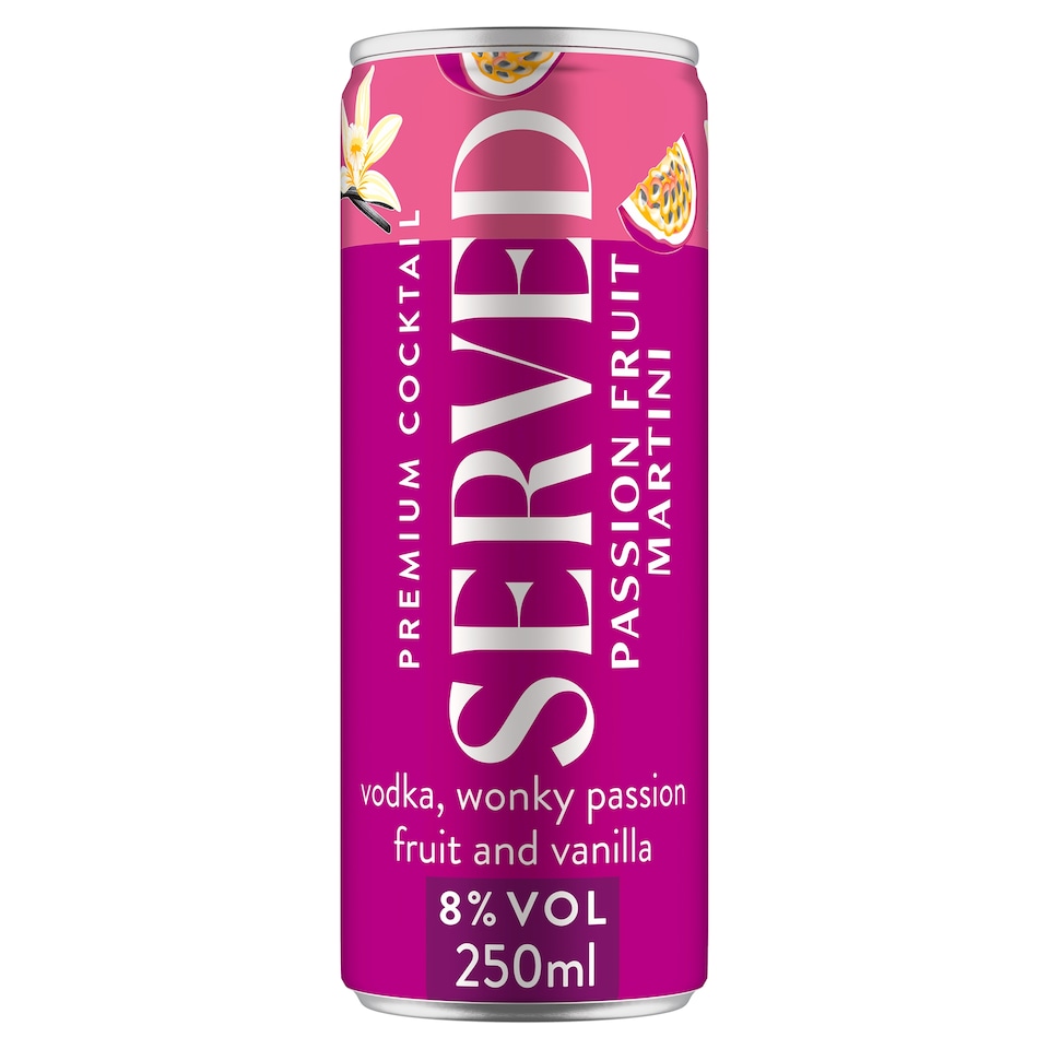 SERVED Passion Fruit Martini 8% ABV 250ml