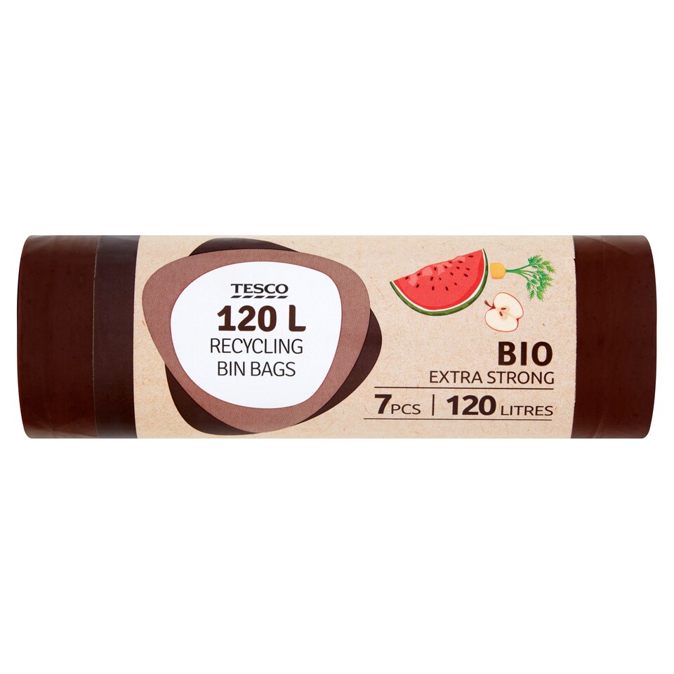 Tesco Bio Extra Strong Garbage Bags 120L 7 pcs