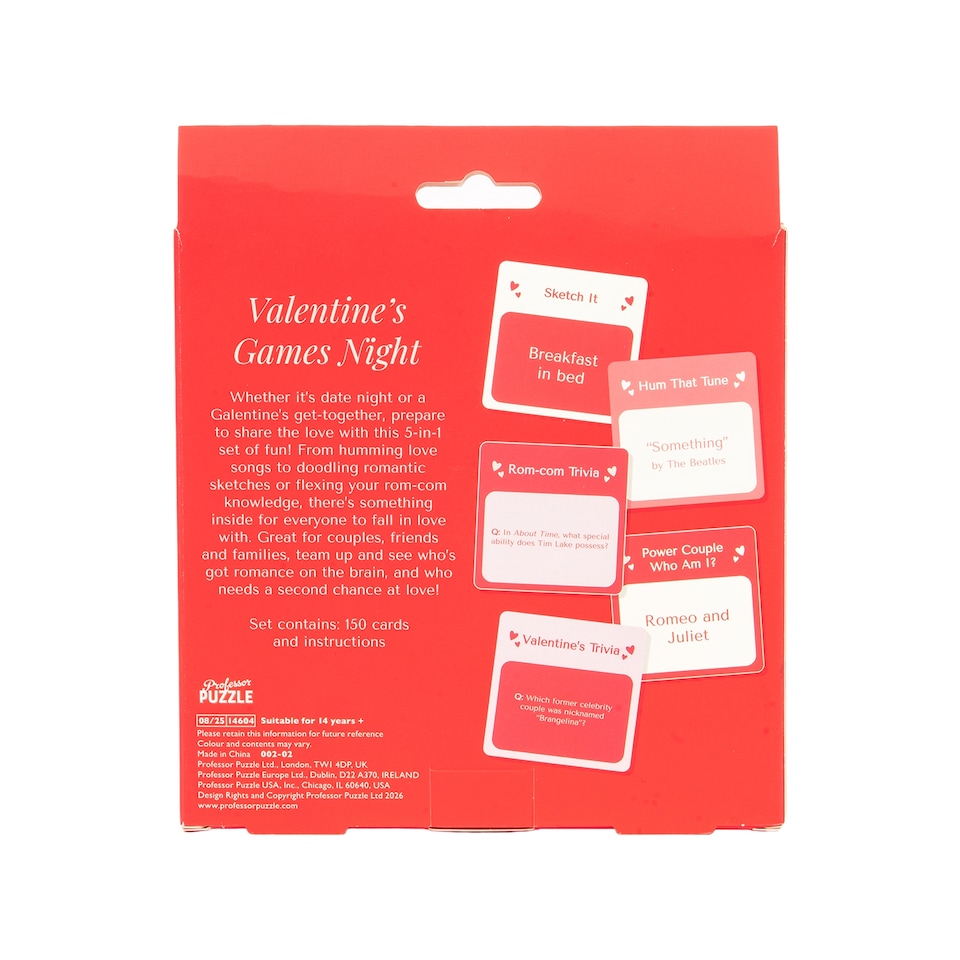 image 1 of Professor Puzzle Valentines Games Night