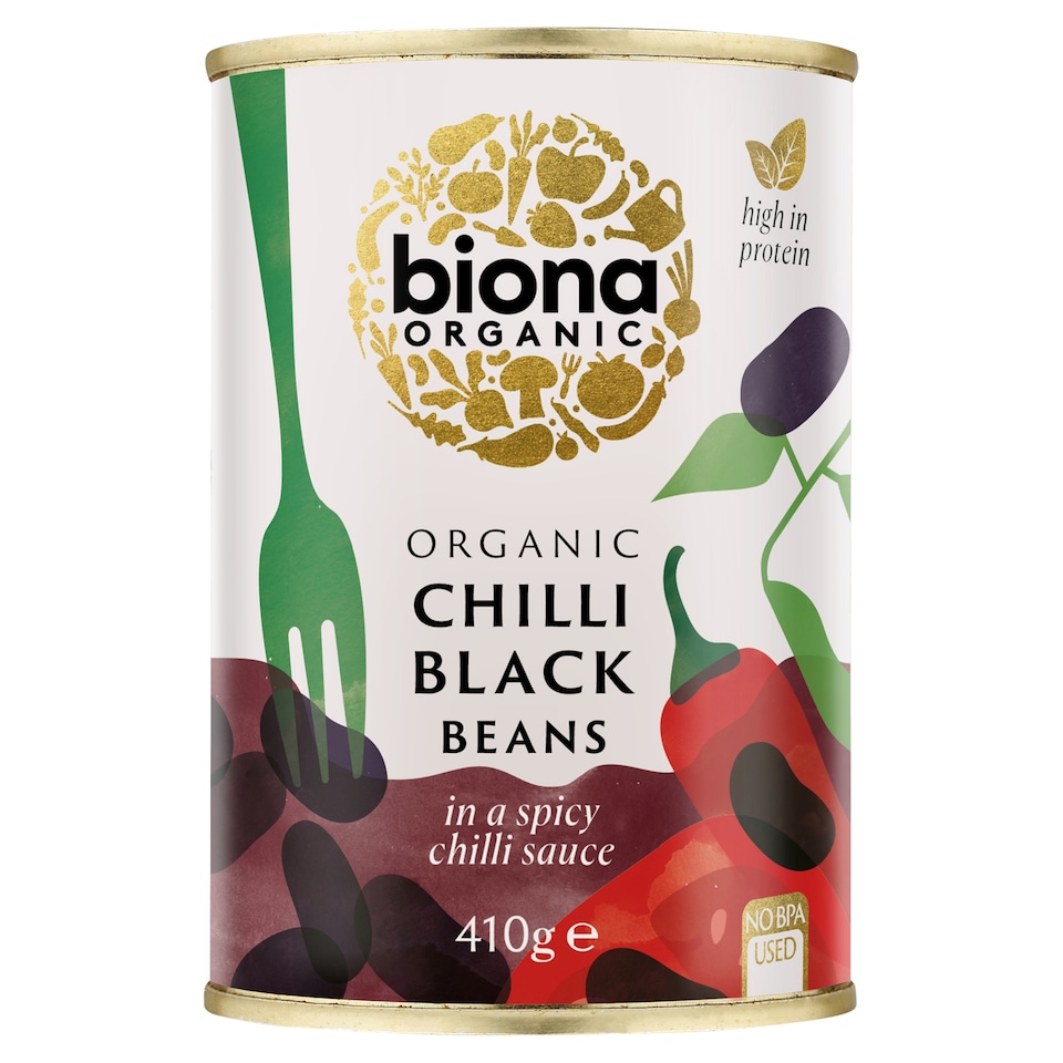Biona Organic Chilli Black Beans 410g