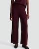 image 1 of F&F Wide Leg Co-ord Trousers with Cotton in Burgundy