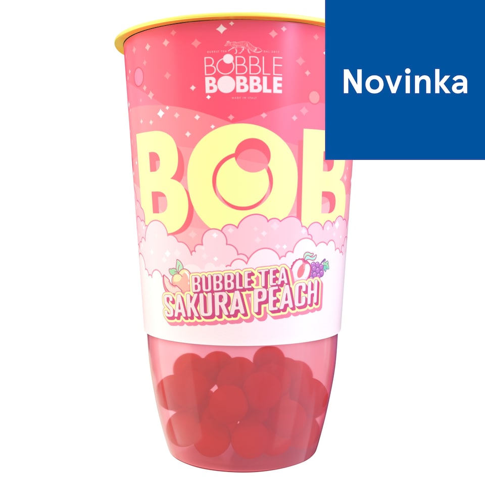 Bobble Bobble Bob Bubble Tea Sakura Peach 360 ml