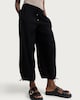 image 2 of F&F Textured Balloon Trousers in Black
