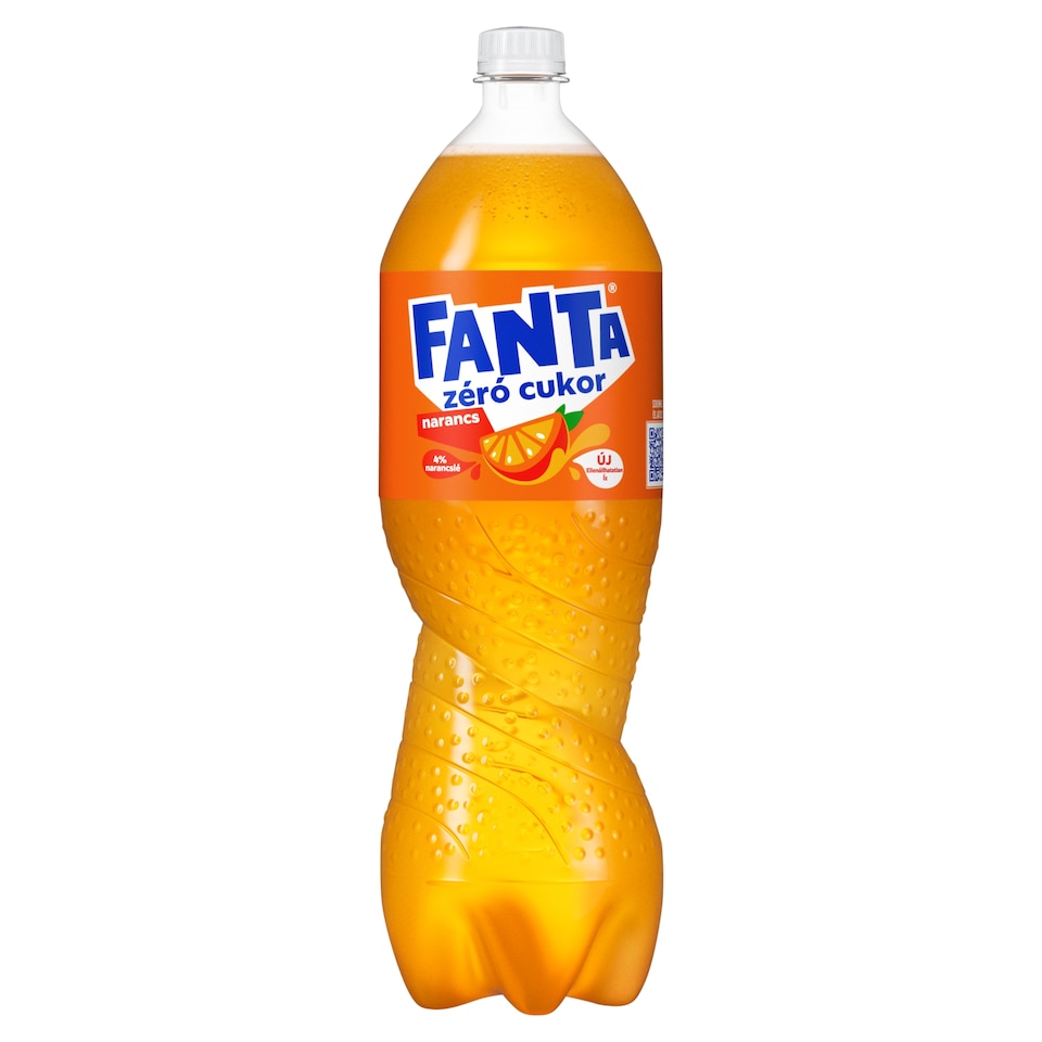 Fanta Zero Sugar Energy-Free Orange-Flavoured Carbonated Soft Drink with Sweeteners 1,75 l