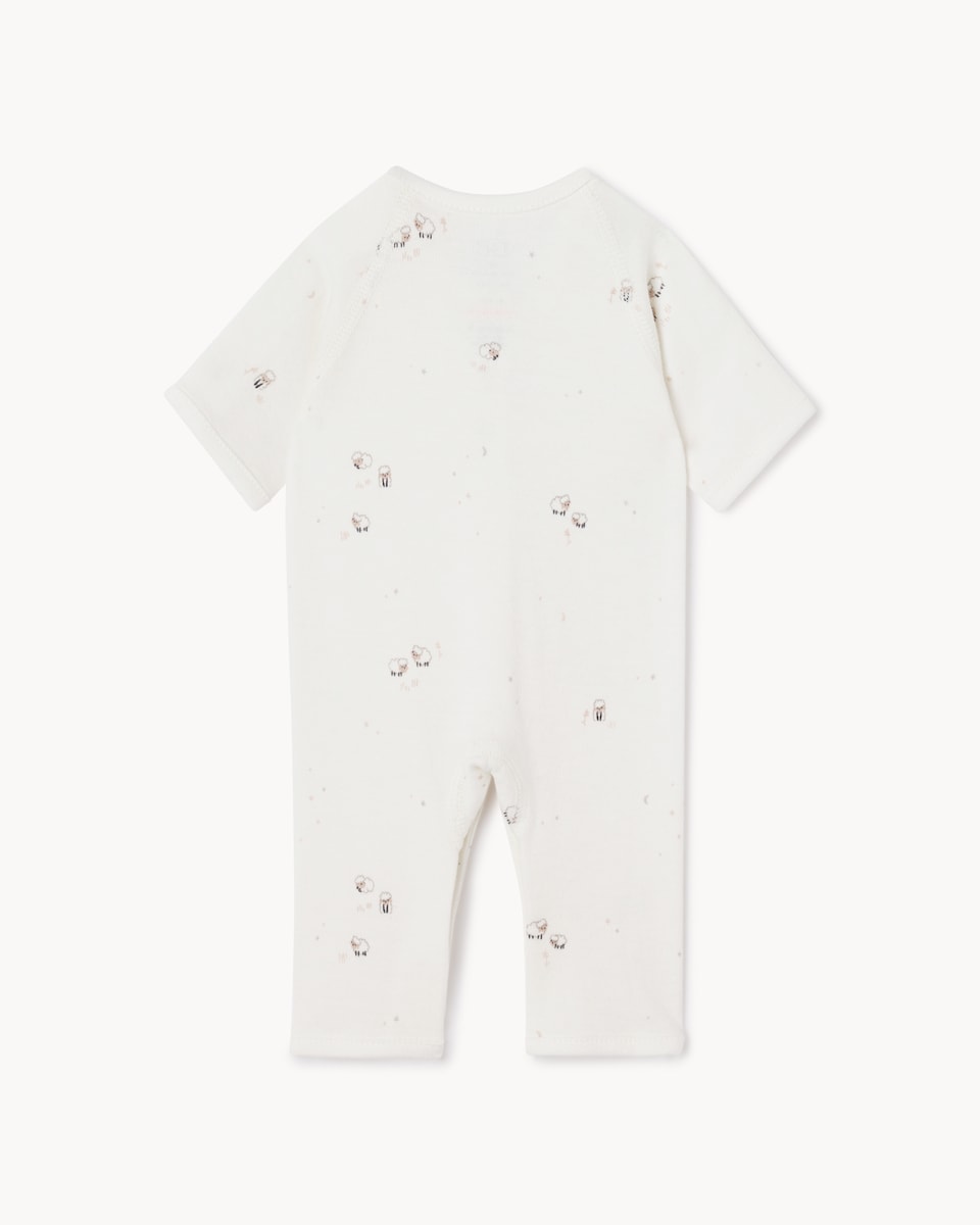 image 1 of F&F Baby Premature 3-Pack Pure Cotton Sleepsuits in White