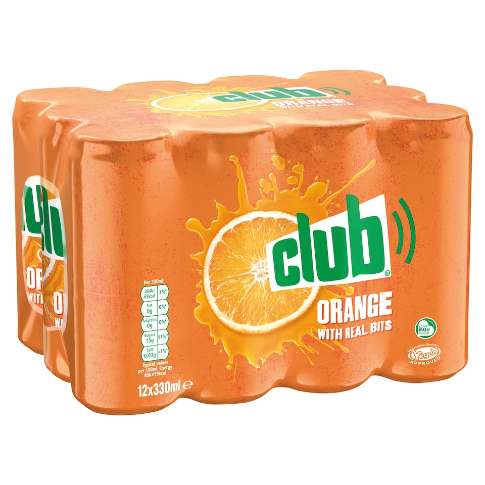 image 1 of Club Orange Cans 12 x 330ml