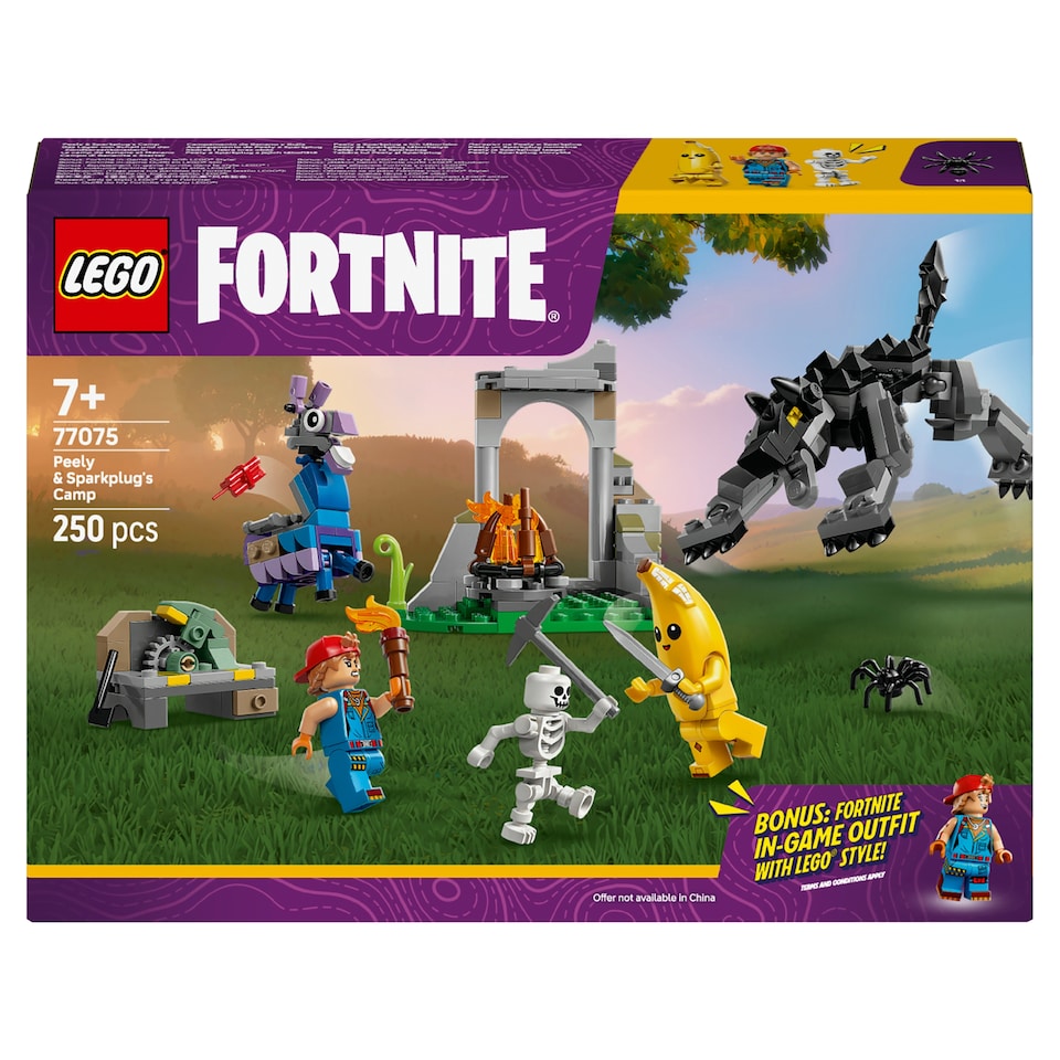 image 1 of LEGO Fortnite 77075 Peely & Sparkplug's Camp