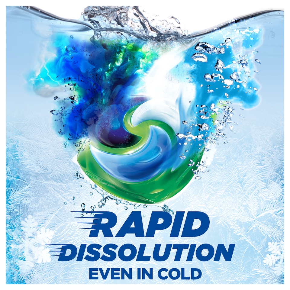 image 1 of Ariel Platinum Washing Liquid Pods + Lenor Cool Cotton 44 washes 858g