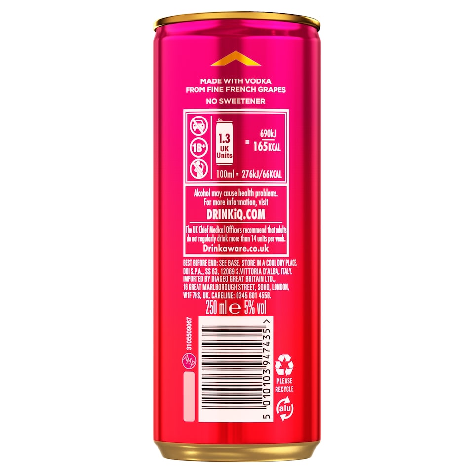 image 1 of Ciroc Tropical Passion and Lemonade 250ml