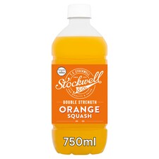 Stockwell & Co No Added Sugar Double Strength Orange Squash 750Ml