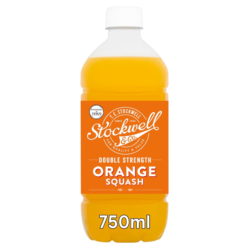 Stockwell & Co No Added Sugar Double Strength Orange Squash 750Ml