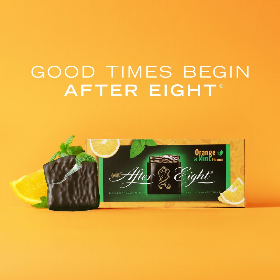 image 1 of After Eight Orange Dark Mint Chocolate Box 200g