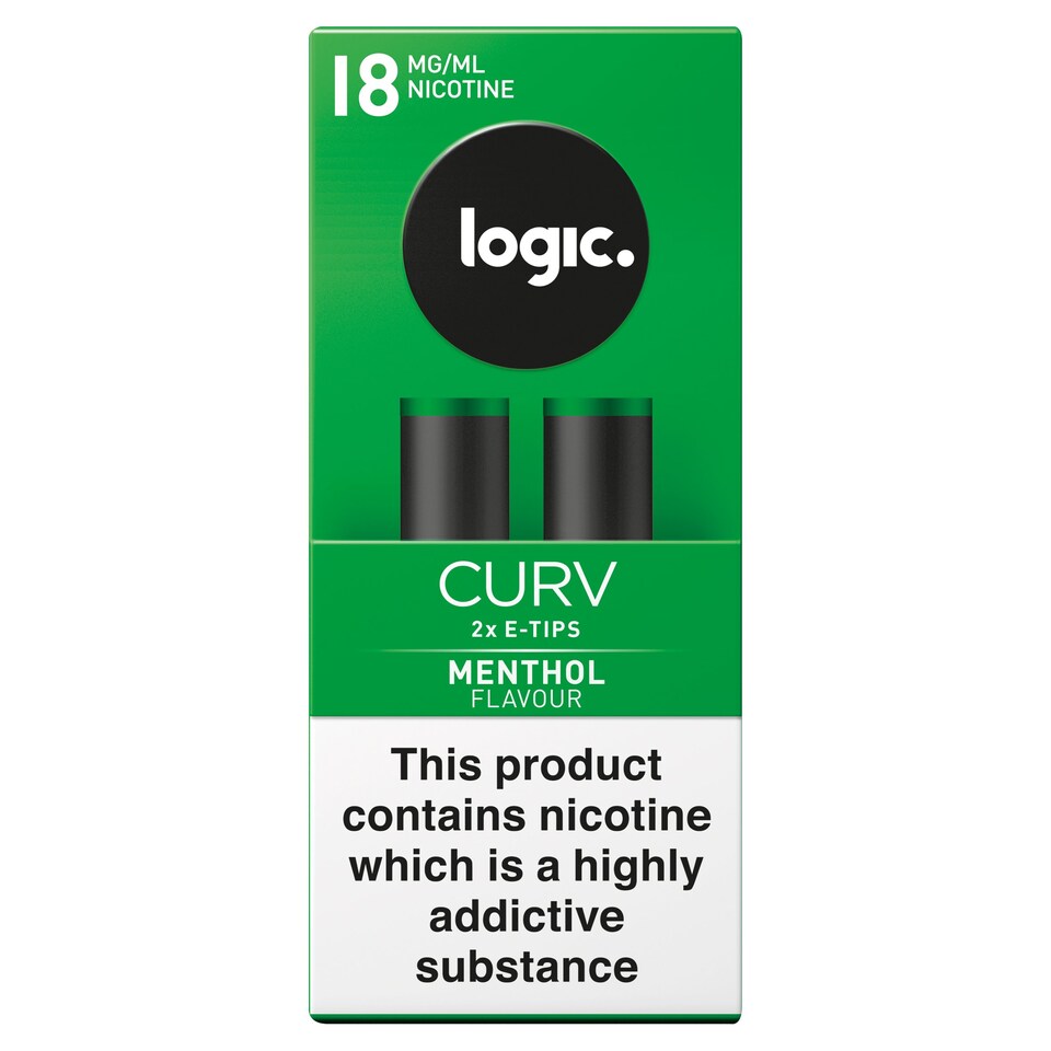 Curv ETips 2 Tips Menthol 18Mg Tesco Groceries