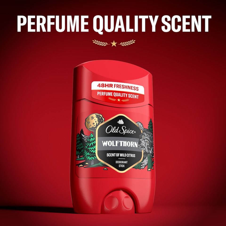 image 1 of Old Spice Wolfthorn Deodorant Stick For Men 50ml, Aluminium free. 48H Fresh, Perfume Quality Scent