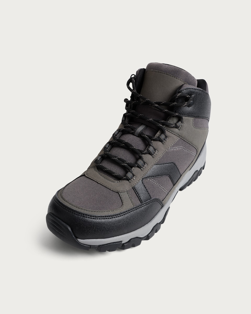 image 1 of F&F Lace-Up Hiking Boots in Black