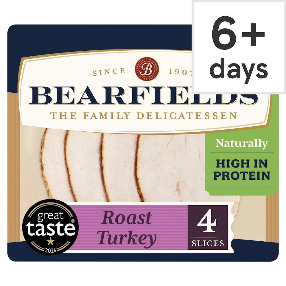 image 1 of Bearfields Carved 4 Slices Roast Turkey 90g