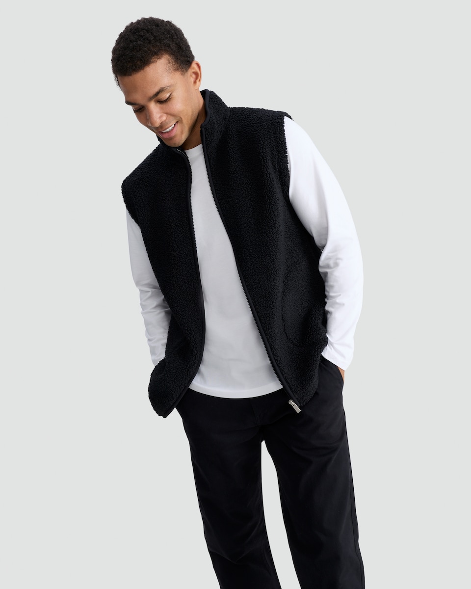 image 1 of F&F Pure Cotton Regular Fit Crew Neck Long Sleeved Top in White