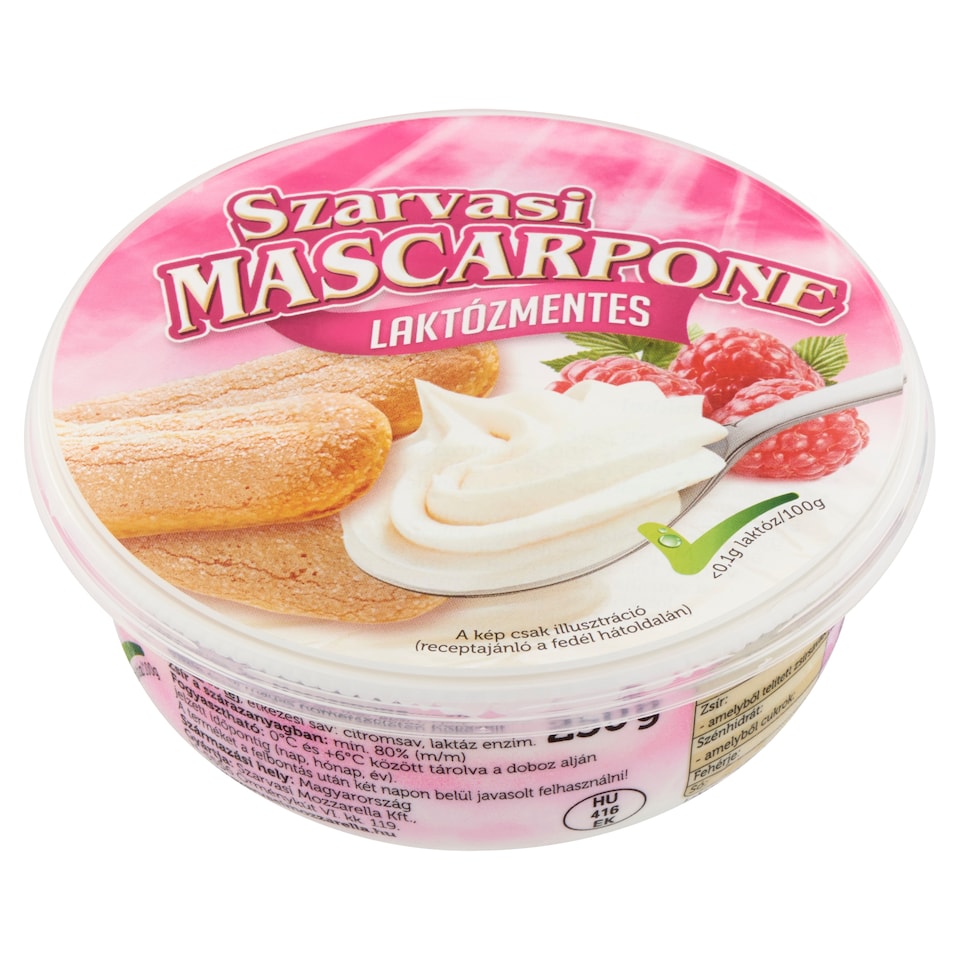 image 1 of Szarvasi Lactose-Free Mascarpone Cream Cheese 250 g