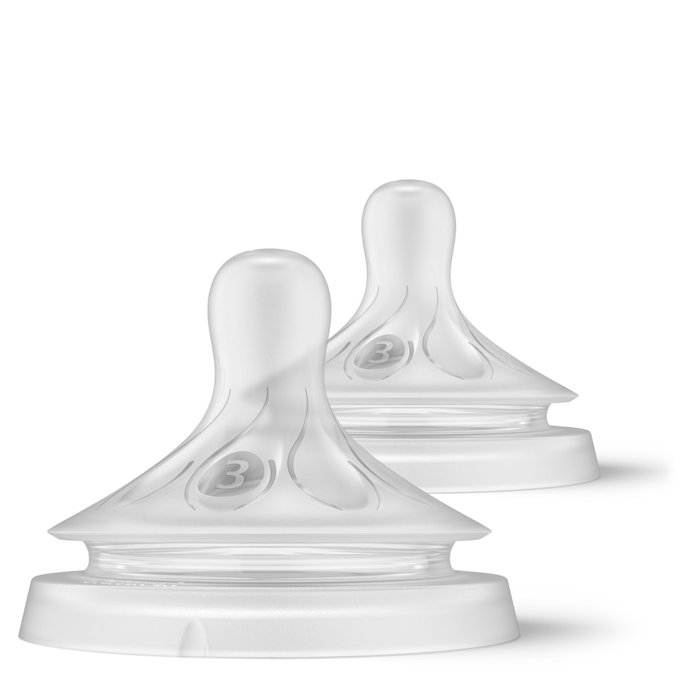 image 1 of Philips Avent Natural Response 1m+ Flow 3 Teats 2 Pack