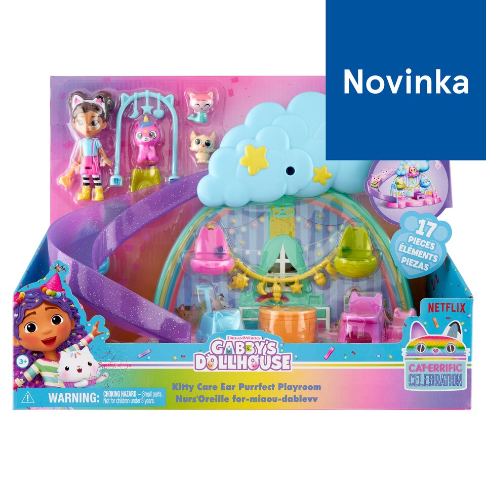 Dreamworks Gabby's Dollhouse Kitty Care Ear Purrfect Playroom
