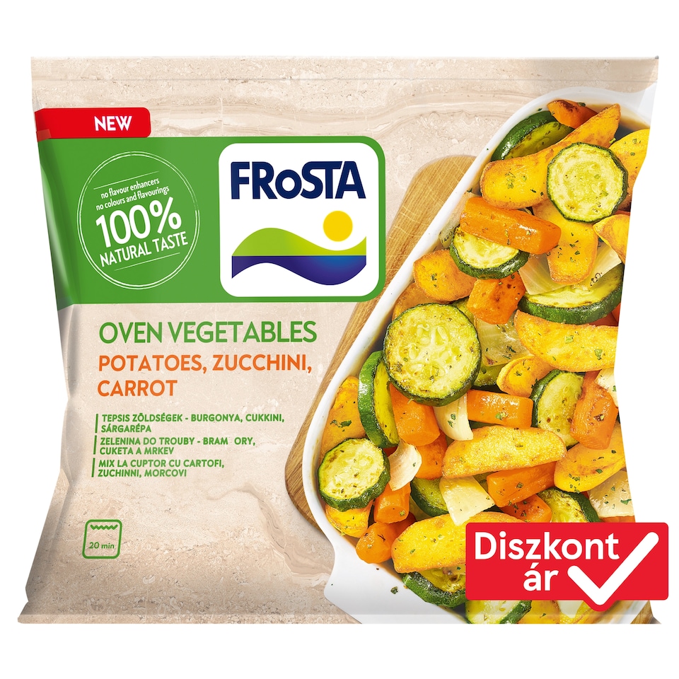 FRoSTA Quick-Frozen Pan-Fried Vegetables Potatoes, Zucchini, Carrots 400 g