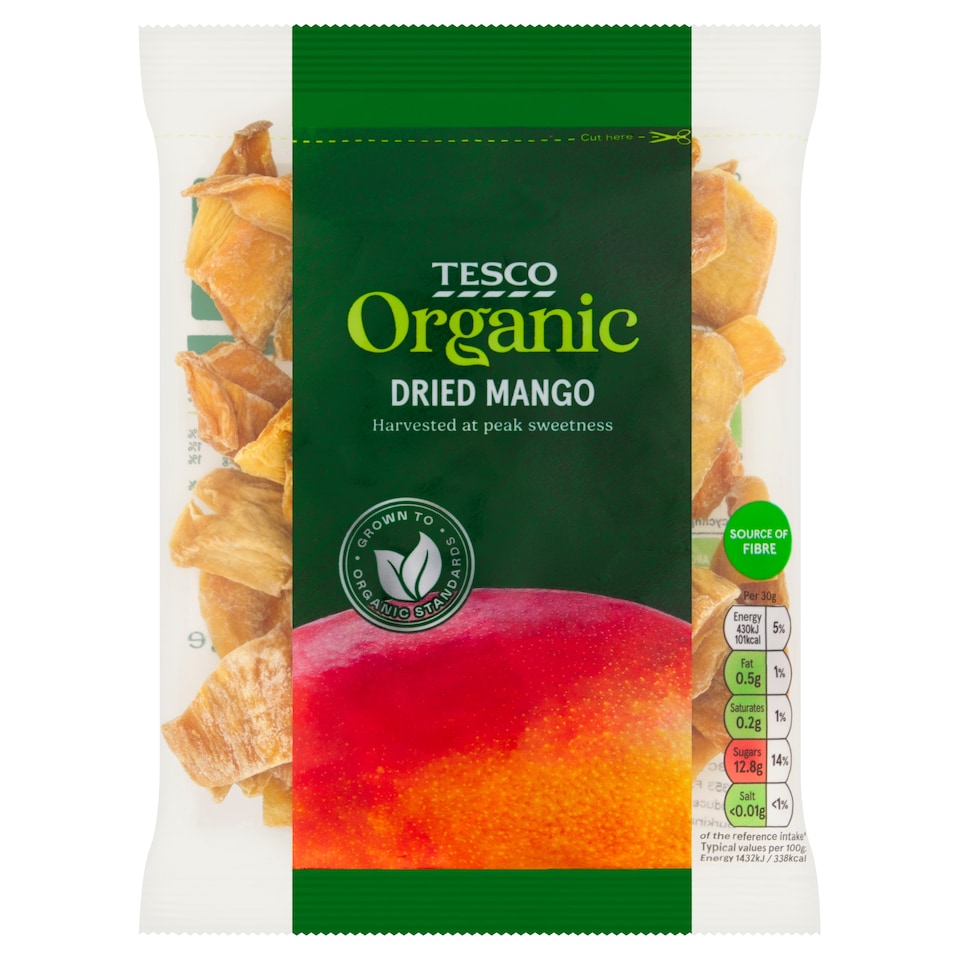 Tesco Organic Dried Mango 100G