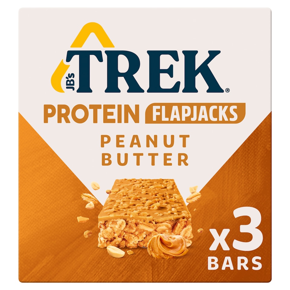 TREK Peanut Butter Protein Flapjacks Multipack 3 x 50g