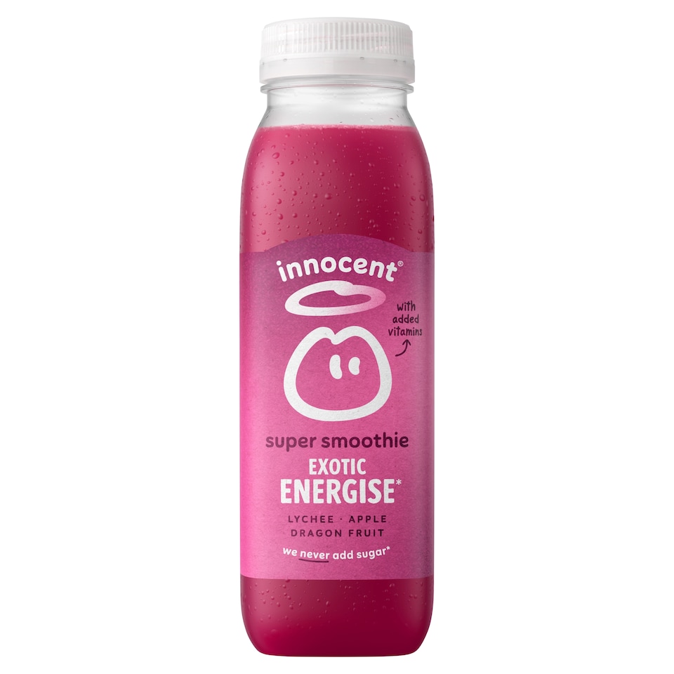 image 1 of Innocent Super Smoothie Lychee, Apple & Dragon Fruit with Vitamins 300ml