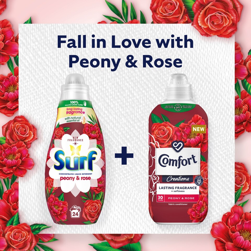 image 1 of Surf Peony & Rose Liquid Detergent 24 Washes 648ml