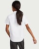 image 3 of F&F School Girls 3-Pack Slim Fit Short Sleeved Shirts in White