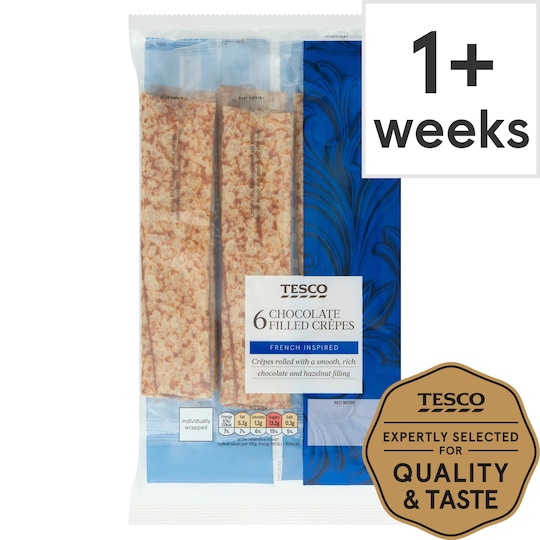 Tesco 6 Chocolate Filled Crepes Tesco Groceries