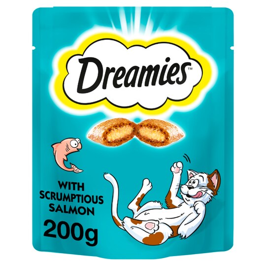Dreamies Cat Treats With Salmon Mega Pack 200G Tesco Groceries