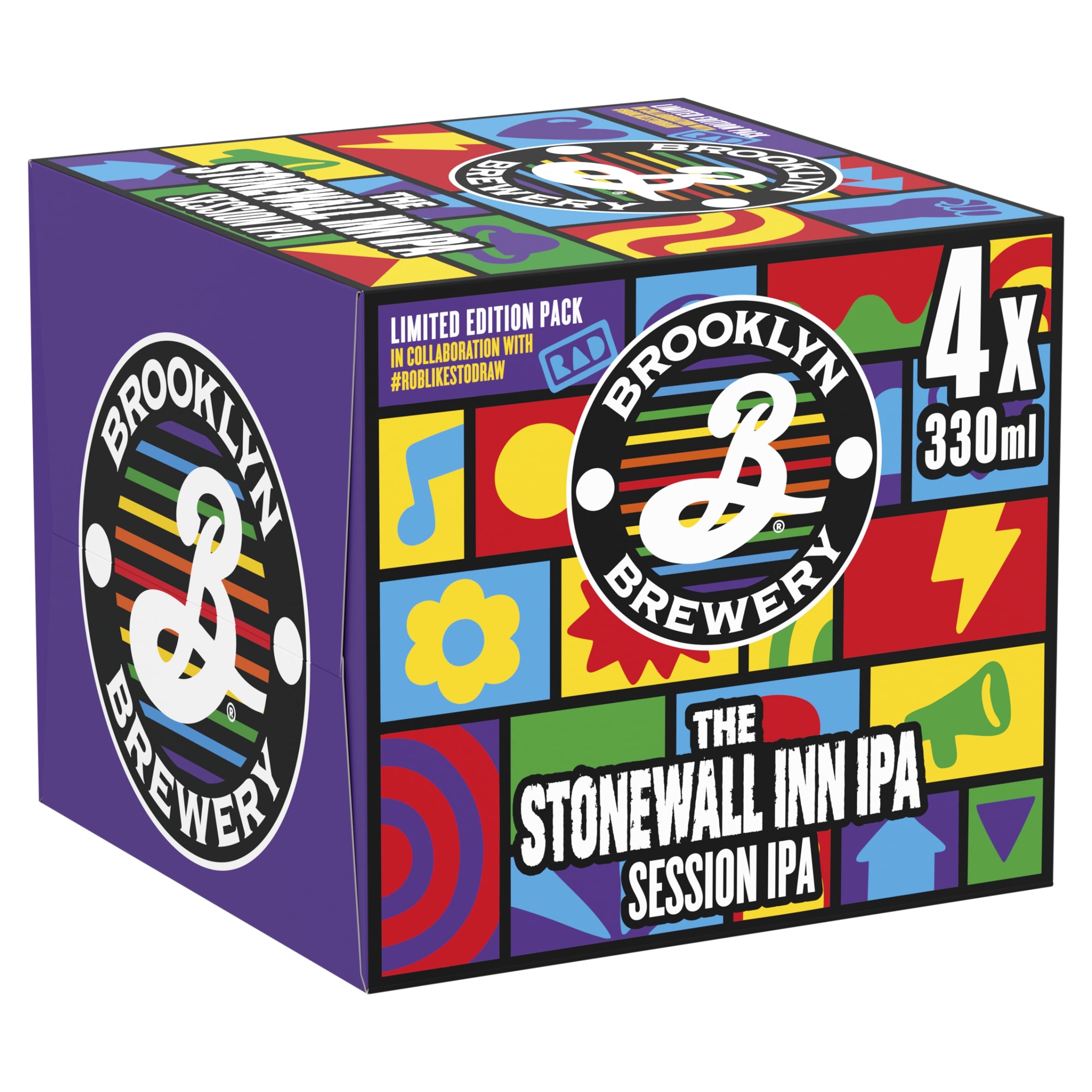 Brooklyn Brewery Stonewall Inn Session IPA 4.3% Beer Cans 4x330ml