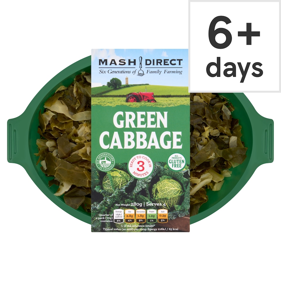 Mash Direct Green Cabbage 280G