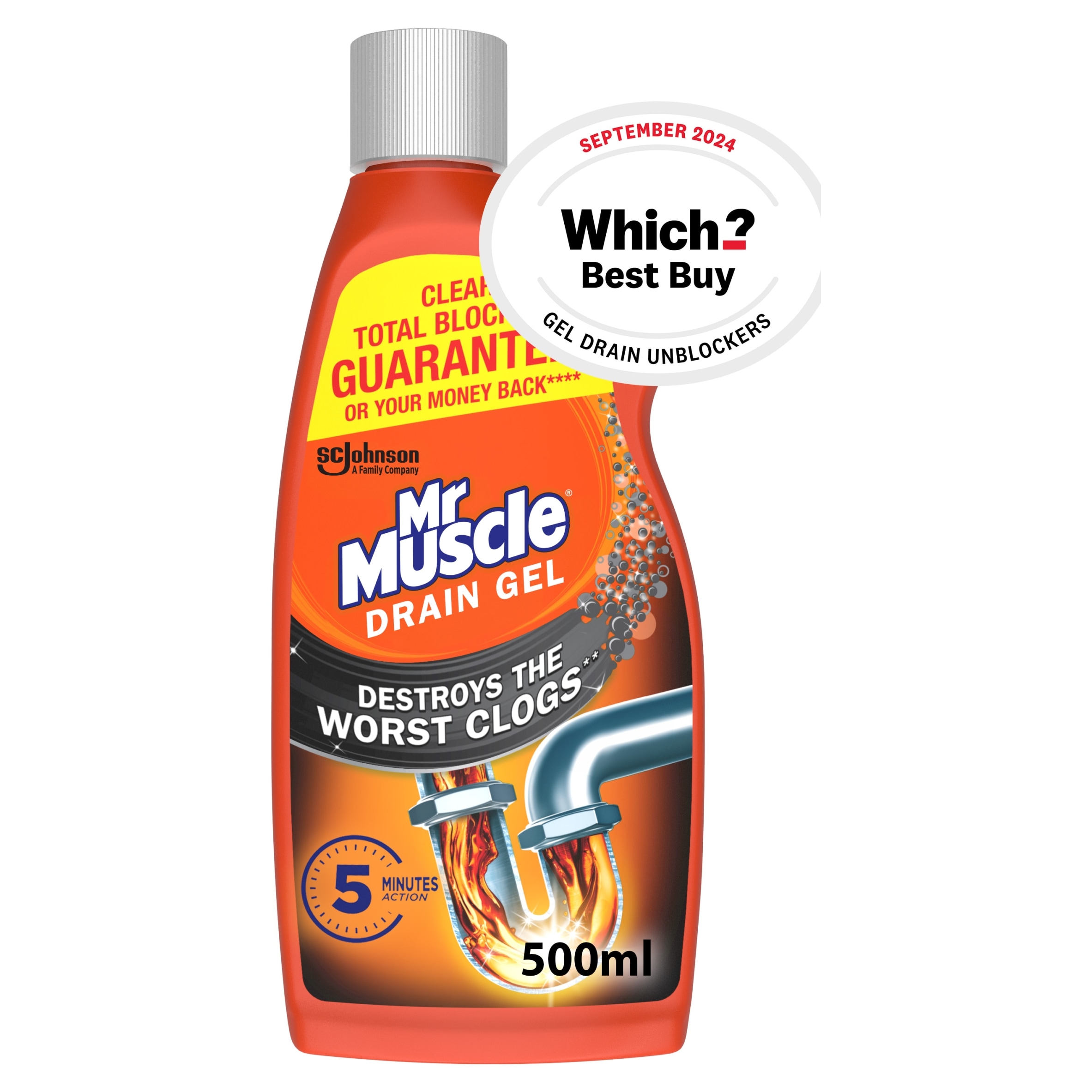 Mr Muscle Gel Drain & Sink Unblocker 500ml