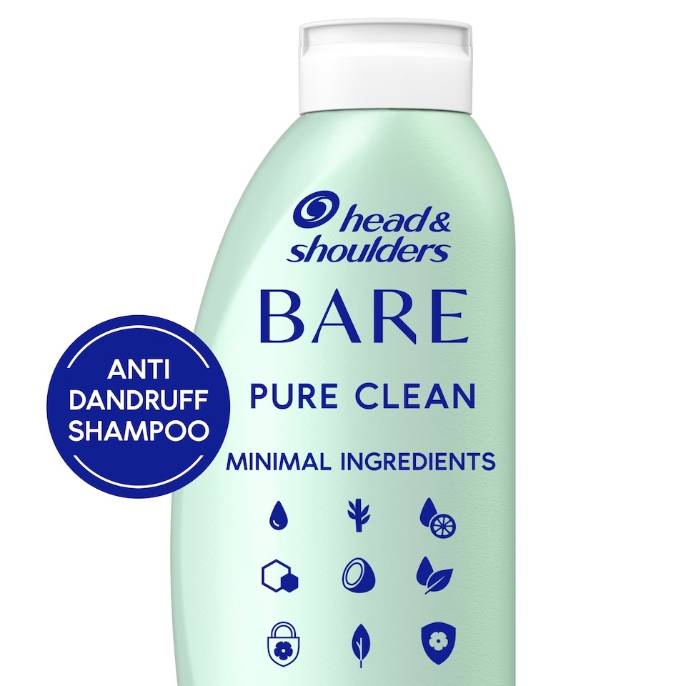 image 1 of Head & Shoulders Bare Pure Clean Anti Dandruff Shampoo 400Ml