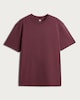 image 4 of The F&F Edit Pure Cotton Heavyweight Oversized T-Shirt in Purple/Burgundy